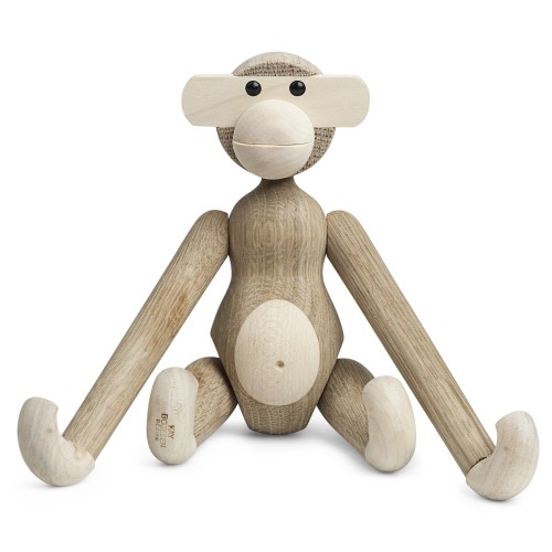 Small - H20cm - oak/maple - monkey - Kay Bojesen