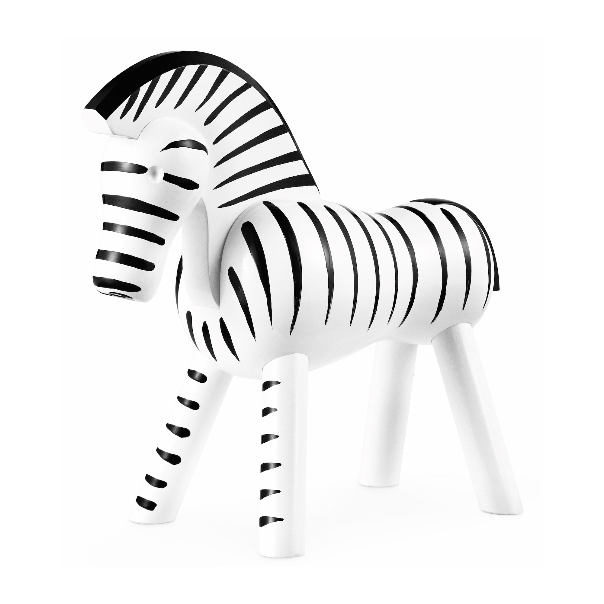 zebra - hand painted beech - Kay Bojesen