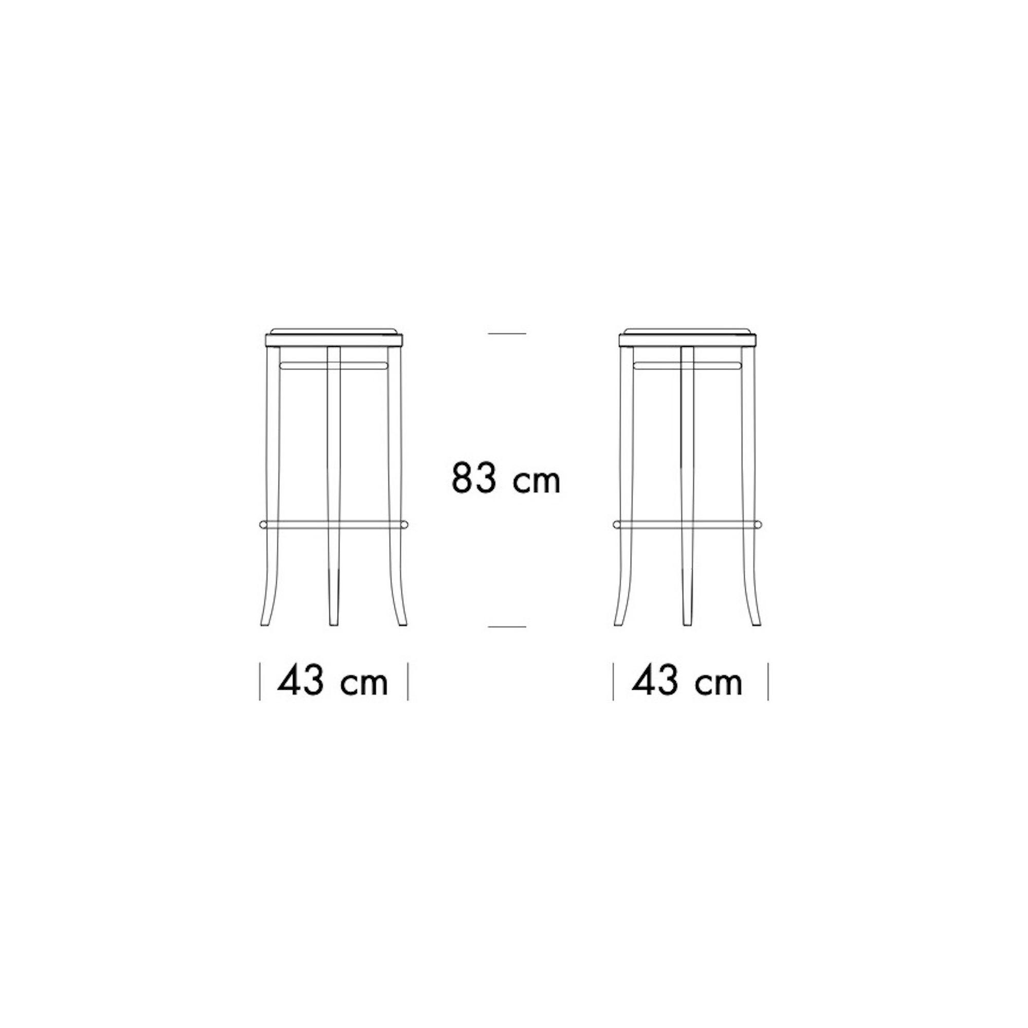 204 RH Stool - Thonet