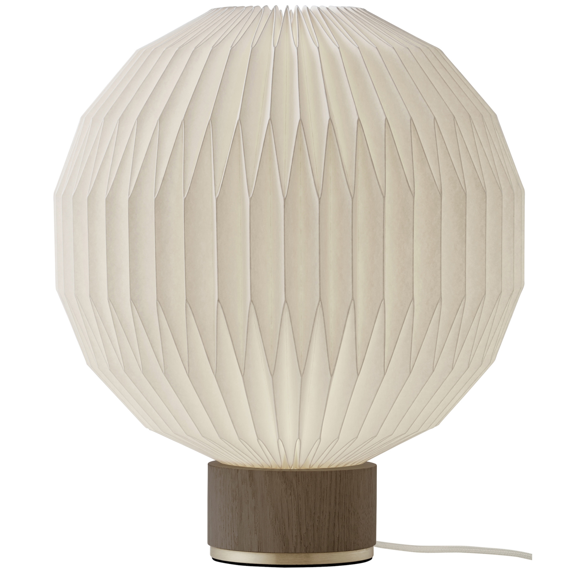 medium - smoked oak / paper shade - 375 table lamp - Le Klint