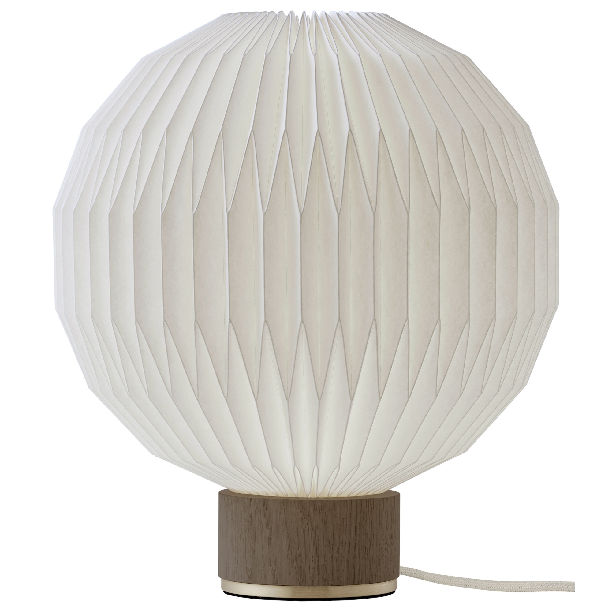 small - smoked oak / plastic shade - 375 table lamp - Le Klint