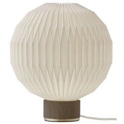 small - smoked oak / paper shade - 375 table lamp - Le Klint