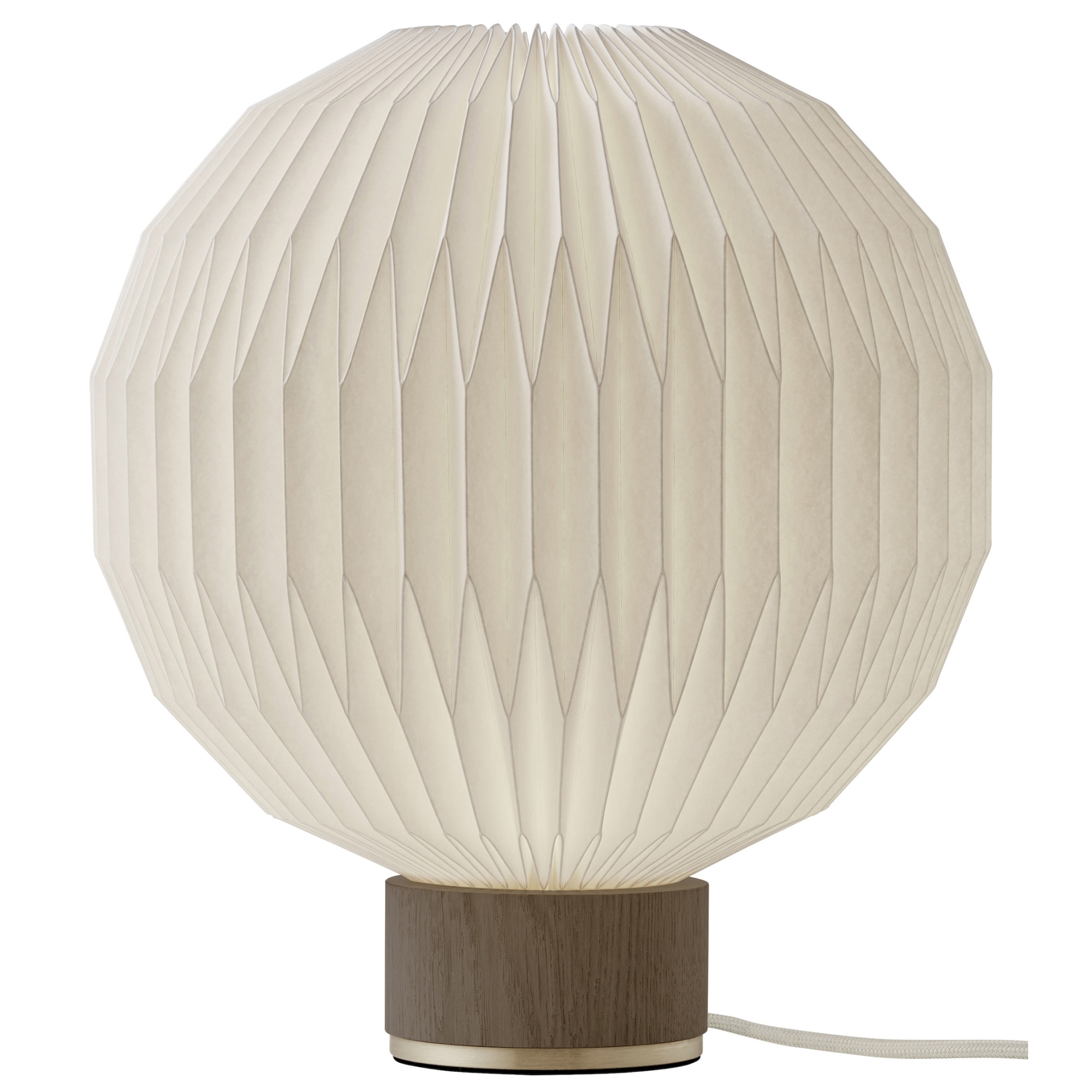 small - smoked oak / paper shade - 375 table lamp - Le Klint