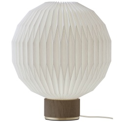 medium - smoked oak / plastic shade - 375 table lamp - Le Klint