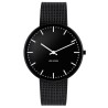 Montre City Hall - Ø40mm - noir/noir, bracelet maille noir