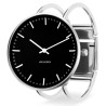 Montre City Hall - 40mm - cadran noir, bracelet jonc