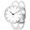 Montre City Hall - Ø34 mm - acier/blanc, bracelet jonc