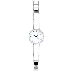 City Hall watch - Ø30 mm - steel/white, bangle