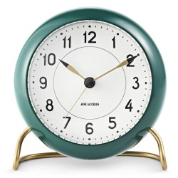 ADVENT CALENDAR - N° 16 & 17 - AJ Station alarm clock - green - Arne Jacobsen