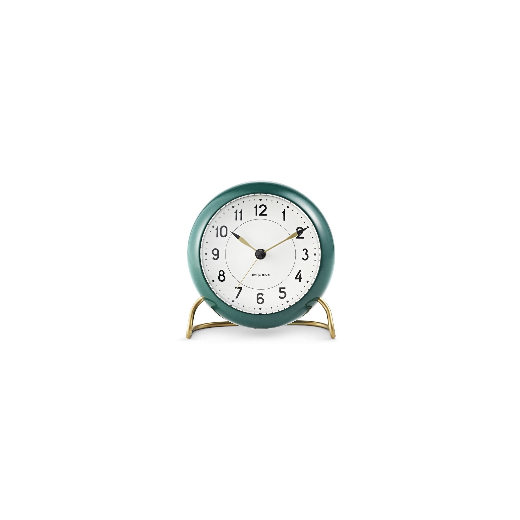 ADVENT CALENDAR - N° 16 & 17 - AJ Station alarm clock - green - Arne Jacobsen