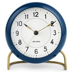 ADVENT CALENDAR - N° 16 & 17 - AJ Station alarm clock - navy teal blue - Arne Jacobsen