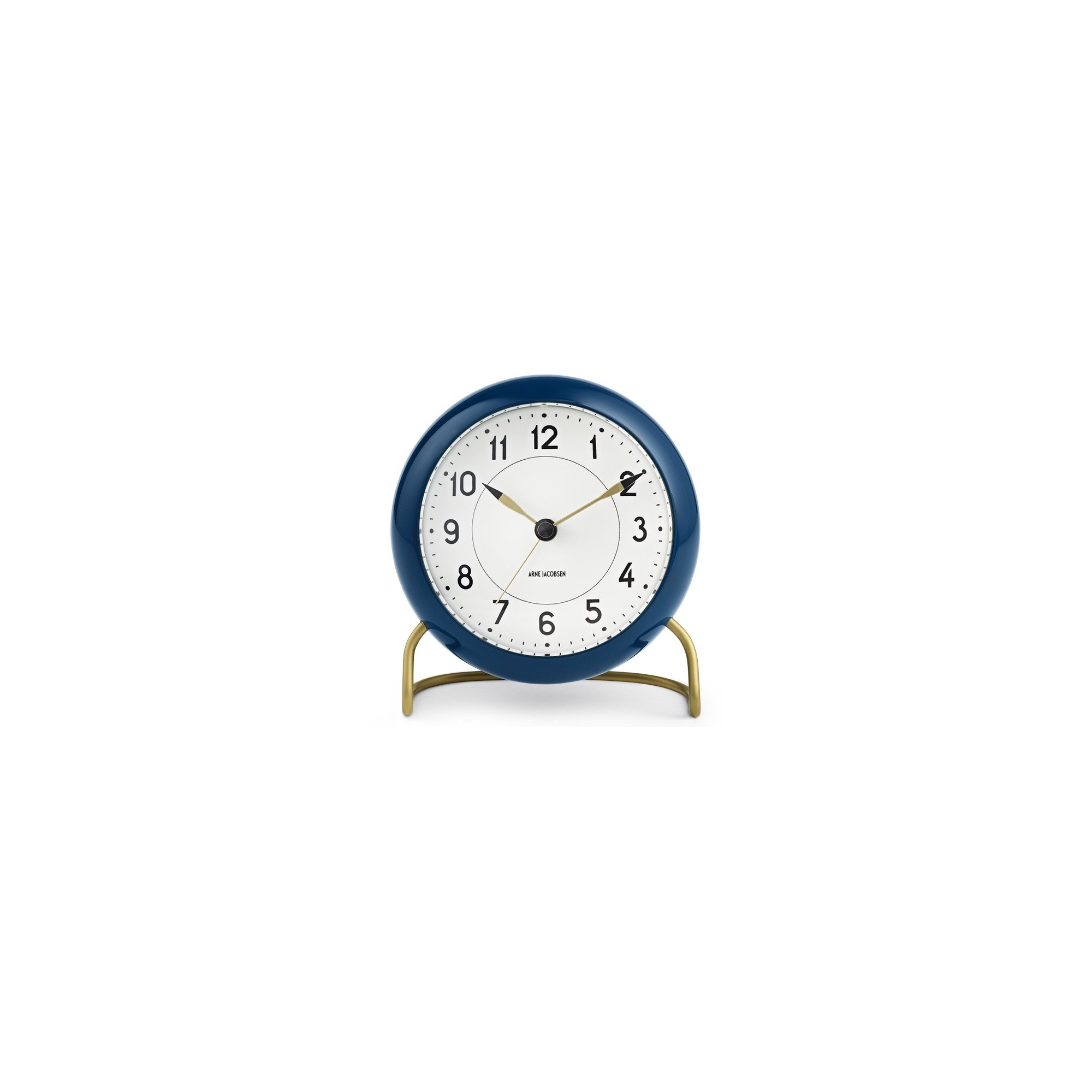 ADVENT CALENDAR - N° 16 & 17 - AJ Station alarm clock - navy teal blue - Arne Jacobsen