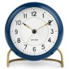 ADVENT CALENDAR - N° 16 & 17 - AJ Station alarm clock - navy teal blue - Arne Jacobsen