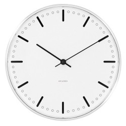 29cm - City hall wall clock - white