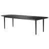 Table Bjork C63E2TIL extensible - chêne teinté noir - FDB Møbler