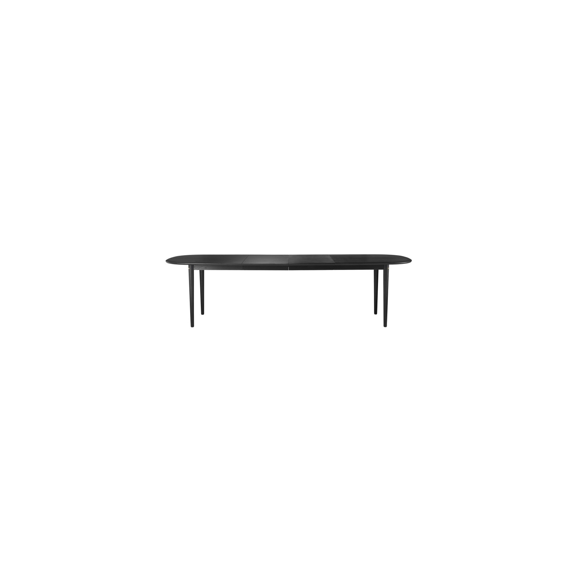 Table Bjork C63E2TIL extensible - chêne teinté noir - FDB Møbler