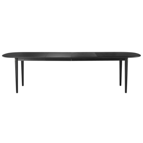 Table Bjork C63E2TIL extensible - chêne teinté noir - FDB Møbler