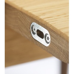 Table Bjork C63E2TIL extensible - chêne huilé transparent - FDB Møbler