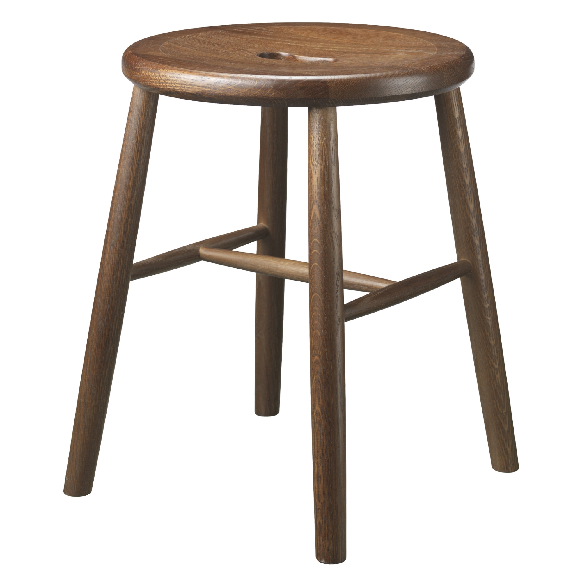 Tabouret J27 - chêne fumé vernis - FDB Møbler