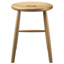 Tabouret J27 - chêne naturel - FDB Møbler