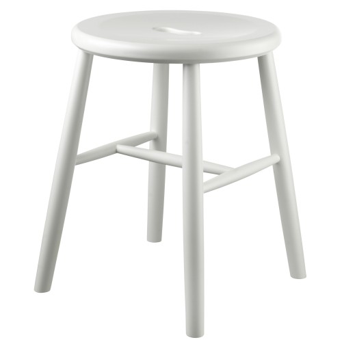 Stool J27 - white painted beech - FDB Møbler