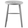 Tabouret J27 - hêtre peint en gris - FDB Møbler