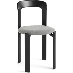 Rey Chair – Deep black + Steelcut trio 124 - HAY