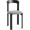 Rey Chair – Deep black + Steelcut trio 124 - HAY