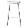 ÉPUISÉ - Tabouret de bar J27C - hauteur 65cm - hêtre peint en blanc - FDB Møbler