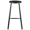 Bar stool J27B - height 75cm - black painted beech - FDB Møbler