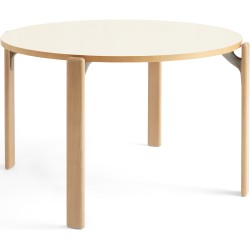 Golden, Ivory white laminate - REY table - HAY