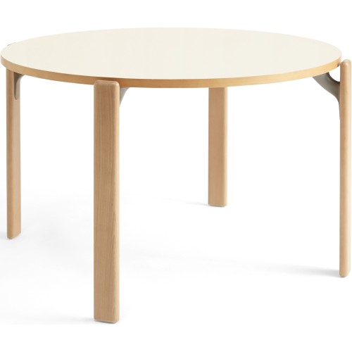 Golden, Ivory white laminate - REY table - HAY