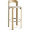 REY bar stool – Golden + Steelcut trio 213 - HAY