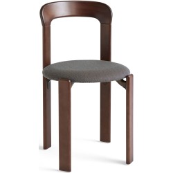 Chaise Rey – Marron umber + Steelcut trio 376 - HAY