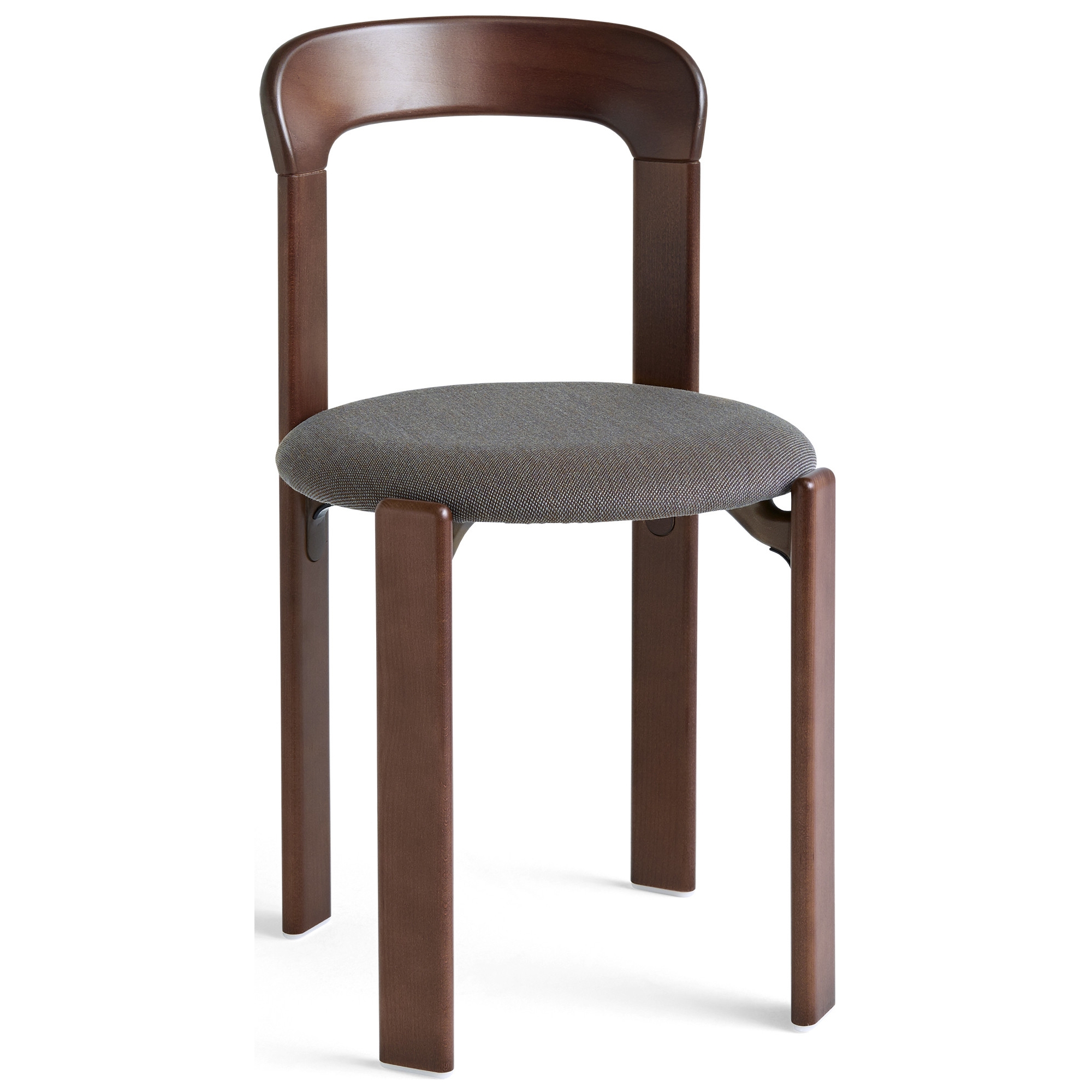 Chaise Rey – Marron umber + Steelcut trio 376 - HAY