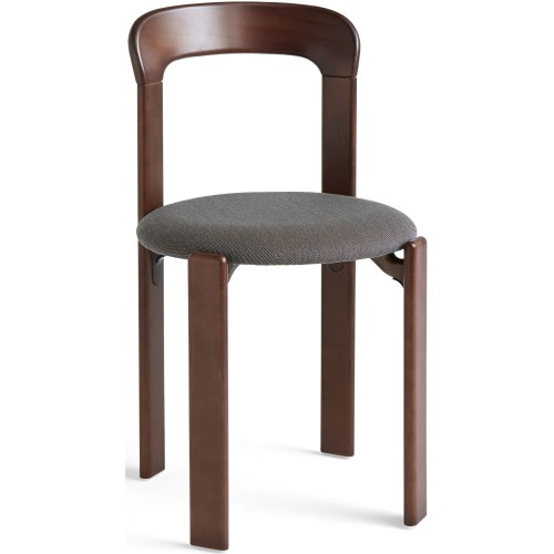 Chaise Rey – Marron umber + Steelcut trio 376 - HAY