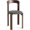 Chaise Rey – Marron umber + Steelcut trio 376 - HAY