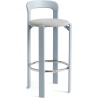 REY bar stool – Slate blue + Steelcut trio 113 - HAY