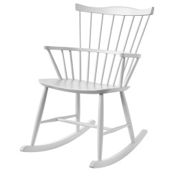 white - J52G rocking chair - FDB Møbler