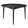 Søs table D102 - Ø70xH43cm - black oak - FDB Møbler