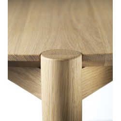 Søs table D102 - Ø85xH40cm - natural oak - FDB Møbler