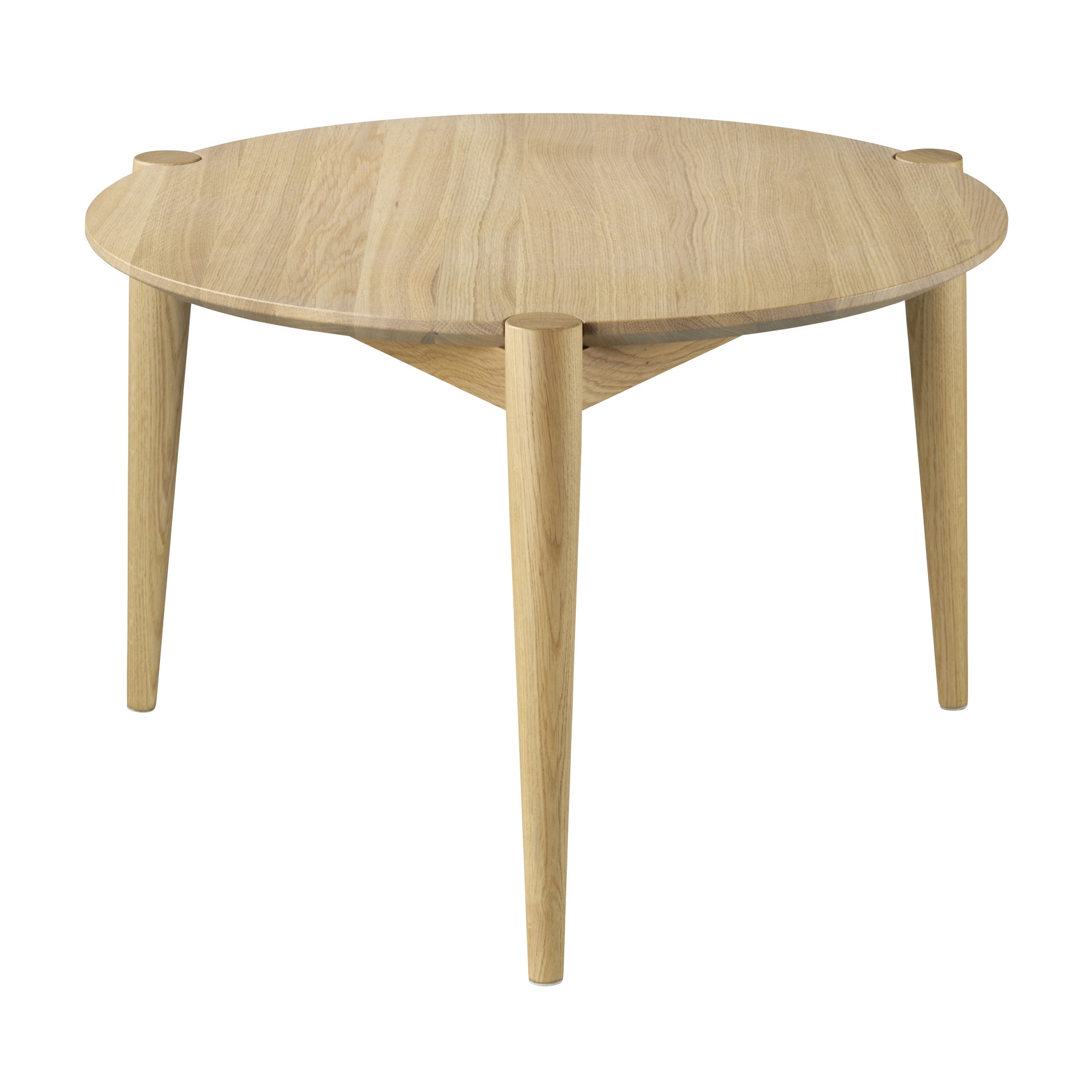 SOLD OUT - Søs table D102 - Ø55xH37cm - natural oak - FDB Møbler