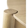 ÉPUISÉ - Table Søs D102 - Ø55xH37cm - chêne naturel - FDB Møbler