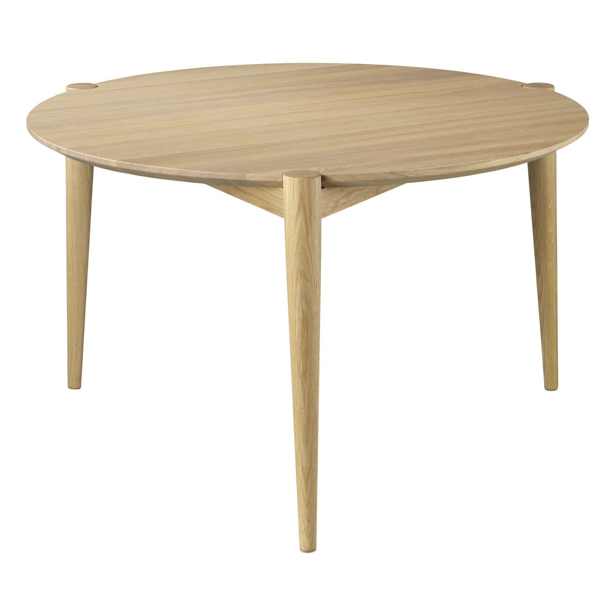 SOLD OUT - Søs table D102 - Ø70xH43cm - natural oak - FDB Møbler