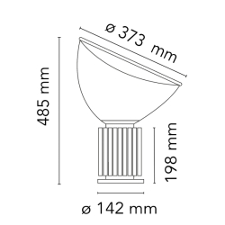 Taccia Small – matt white (F6604009) - Flos