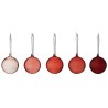 Red glass ball Ø8cm 5-set - Christmas decorations - 1026604