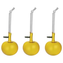 ADVENT CALENDAR n° 9 - Glass apple yellow 3set - Christmas decorations - 1059951 - Iittala