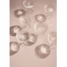 2 x Champagne saucers Ripple clear - Ferm Living