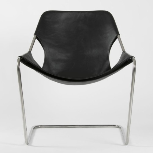 Paulistano armchair – Black leather - Objekto