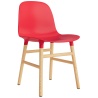 Bright red / Oak – Form Chair - Normann Copenhagen